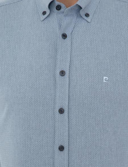 Lacivert Slim Fit Uzun Kollu Gömlek - 50247966030