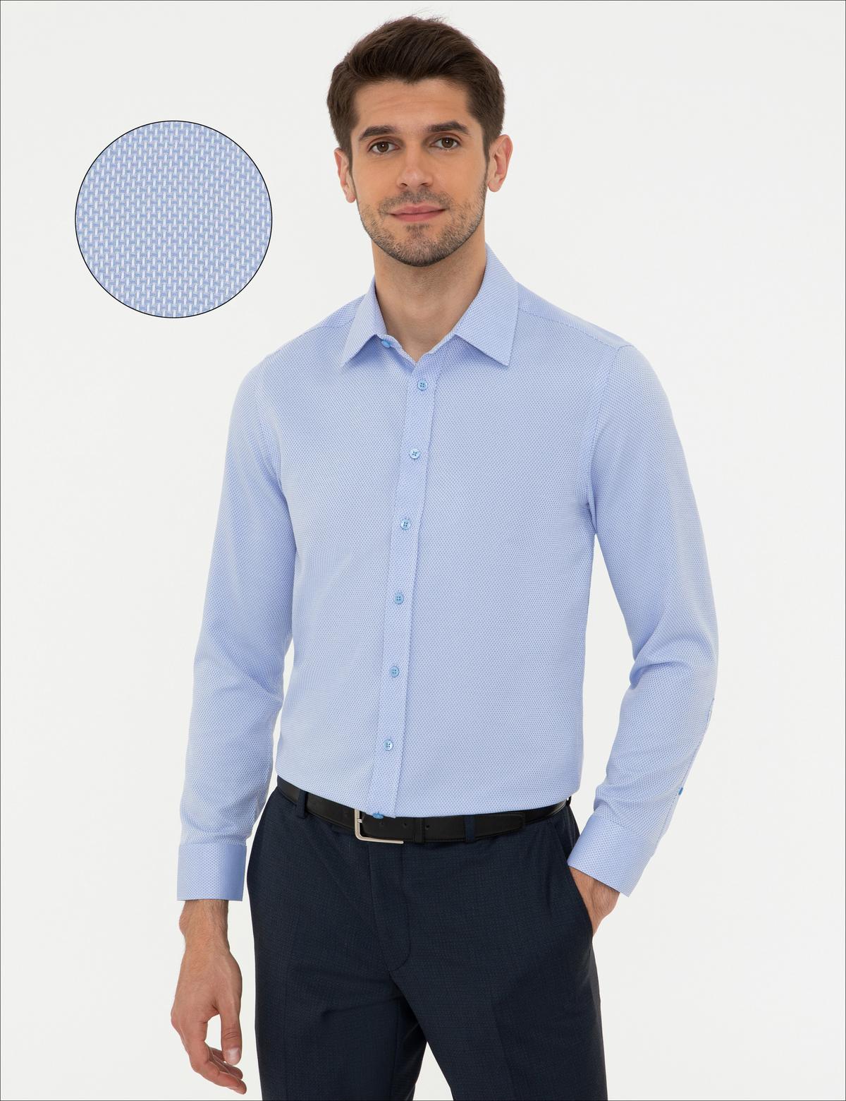 Saks Slim Fit Uzun Kollu Gömlek