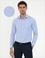 Açık Mavi Slim Fit Armürlü Gömlek