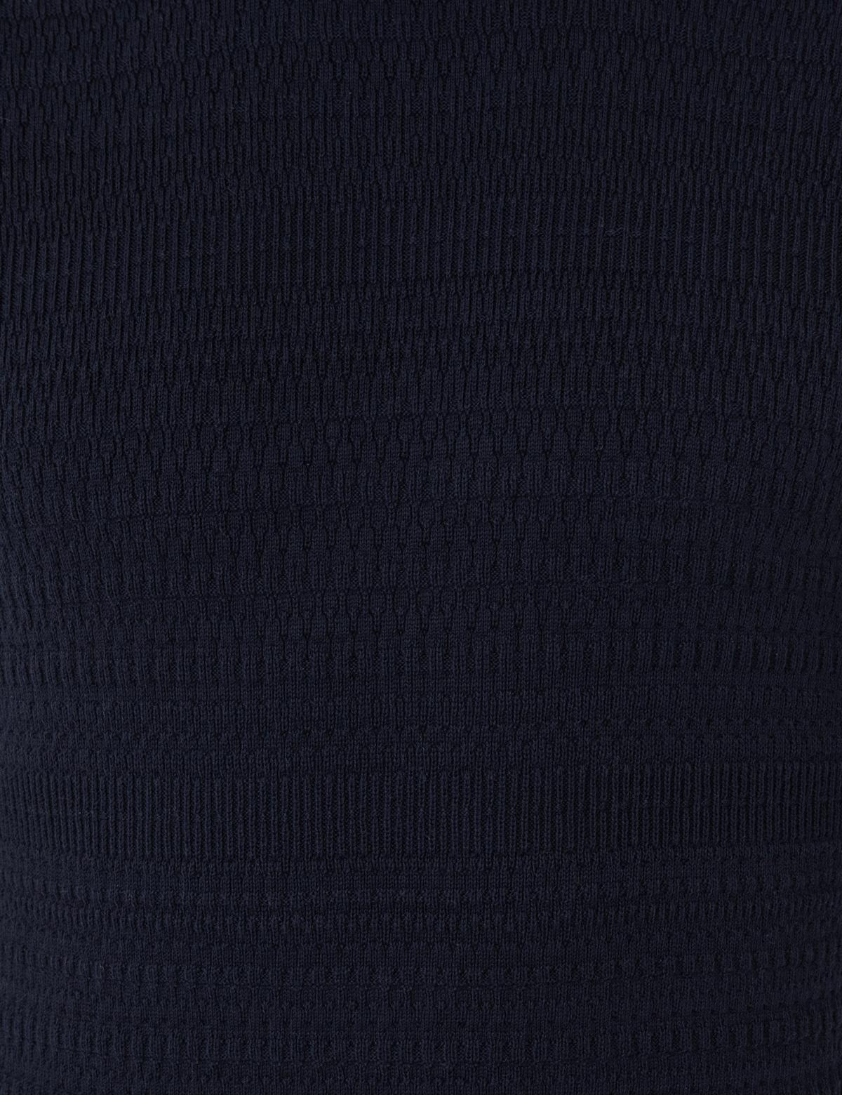 Lacivert Slim Fit Balıkçı Yaka Triko Kazak - 50248528016