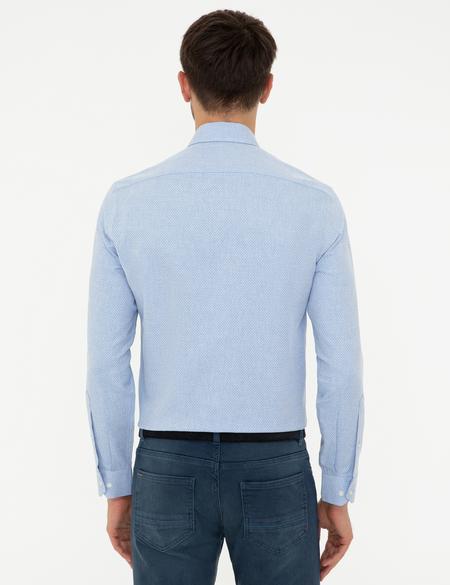 Açık Mavi Slim Fit Uzun Kollu Gömlek - 50247917007