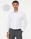 Beyaz Slim Fit Armürlü Gömlek