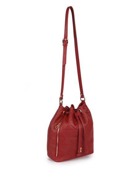 Kırmızı Büzgülü Çanta - 50254860002