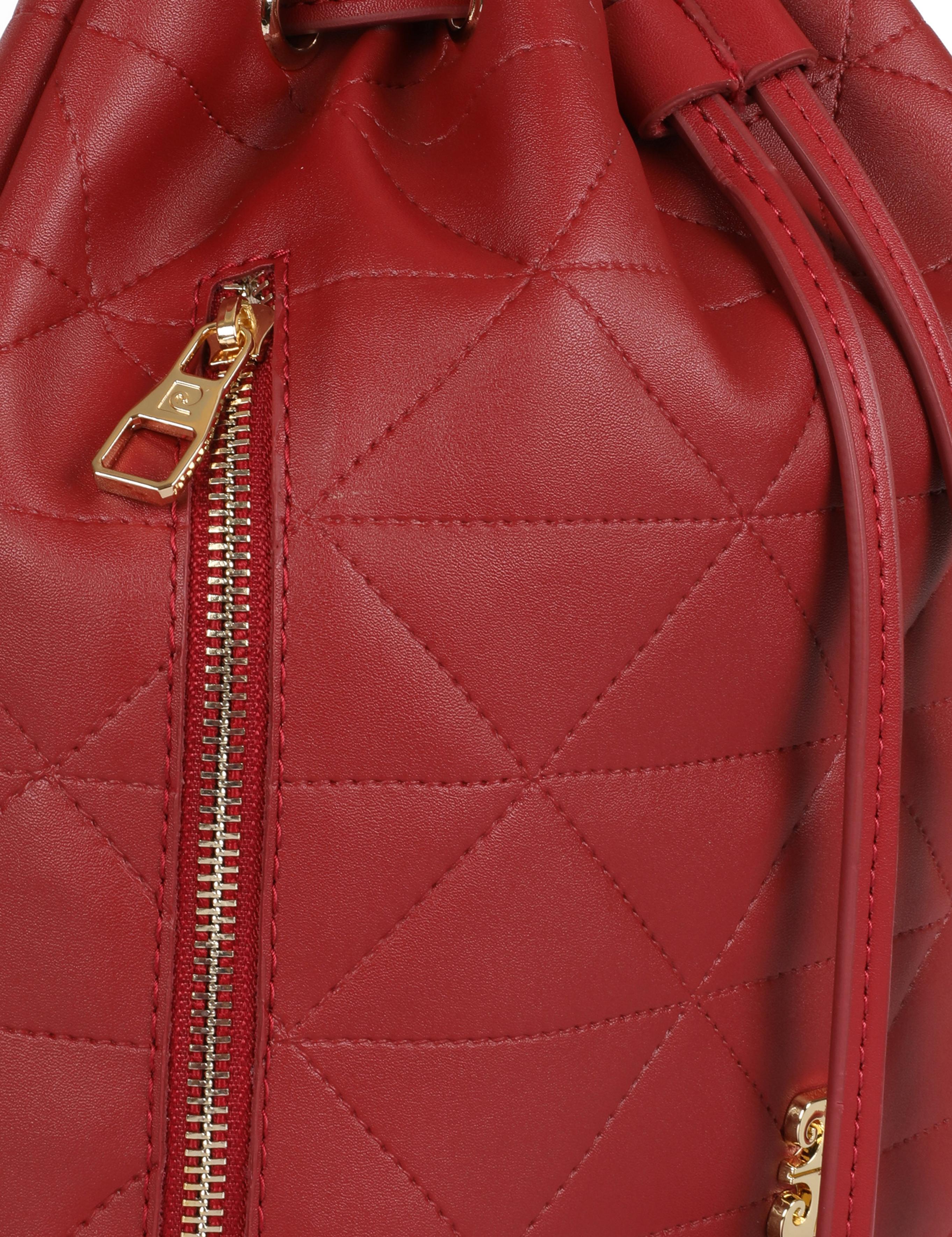 Kırmızı Büzgülü Çanta