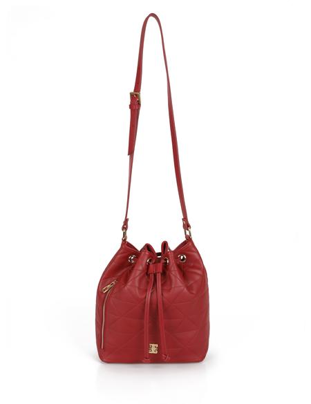 Kırmızı Büzgülü Çanta - 50254860002