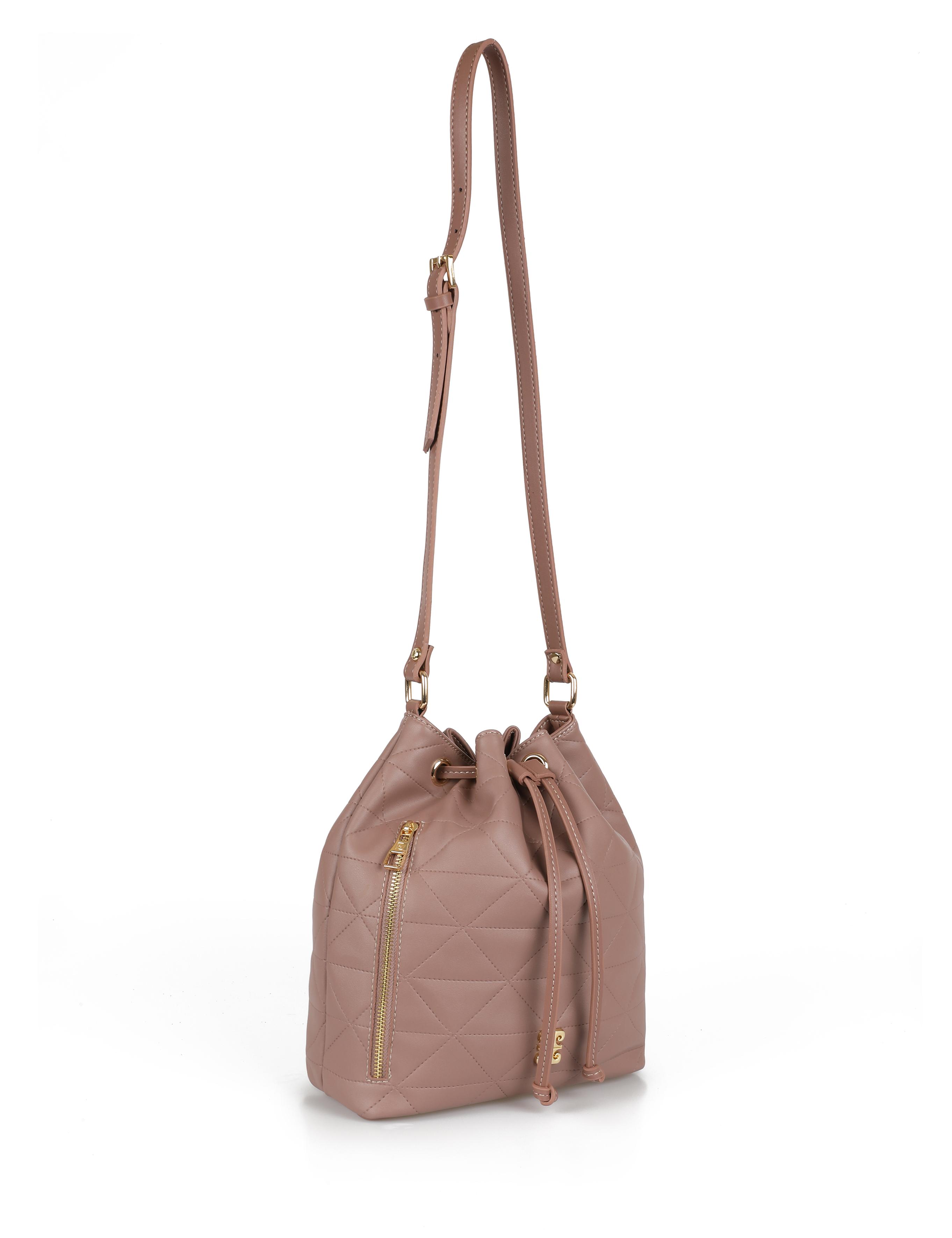 Gül Kurusu Büzgülü Çanta