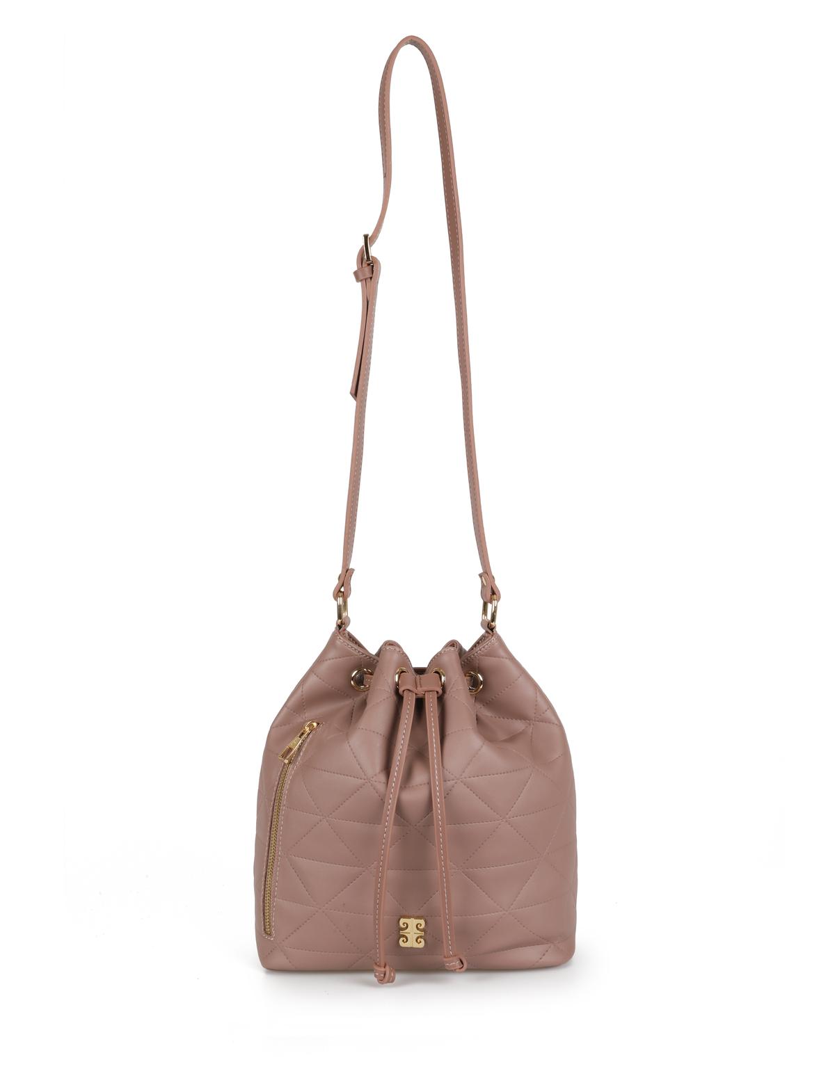 Gül Kurusu Büzgülü Çanta