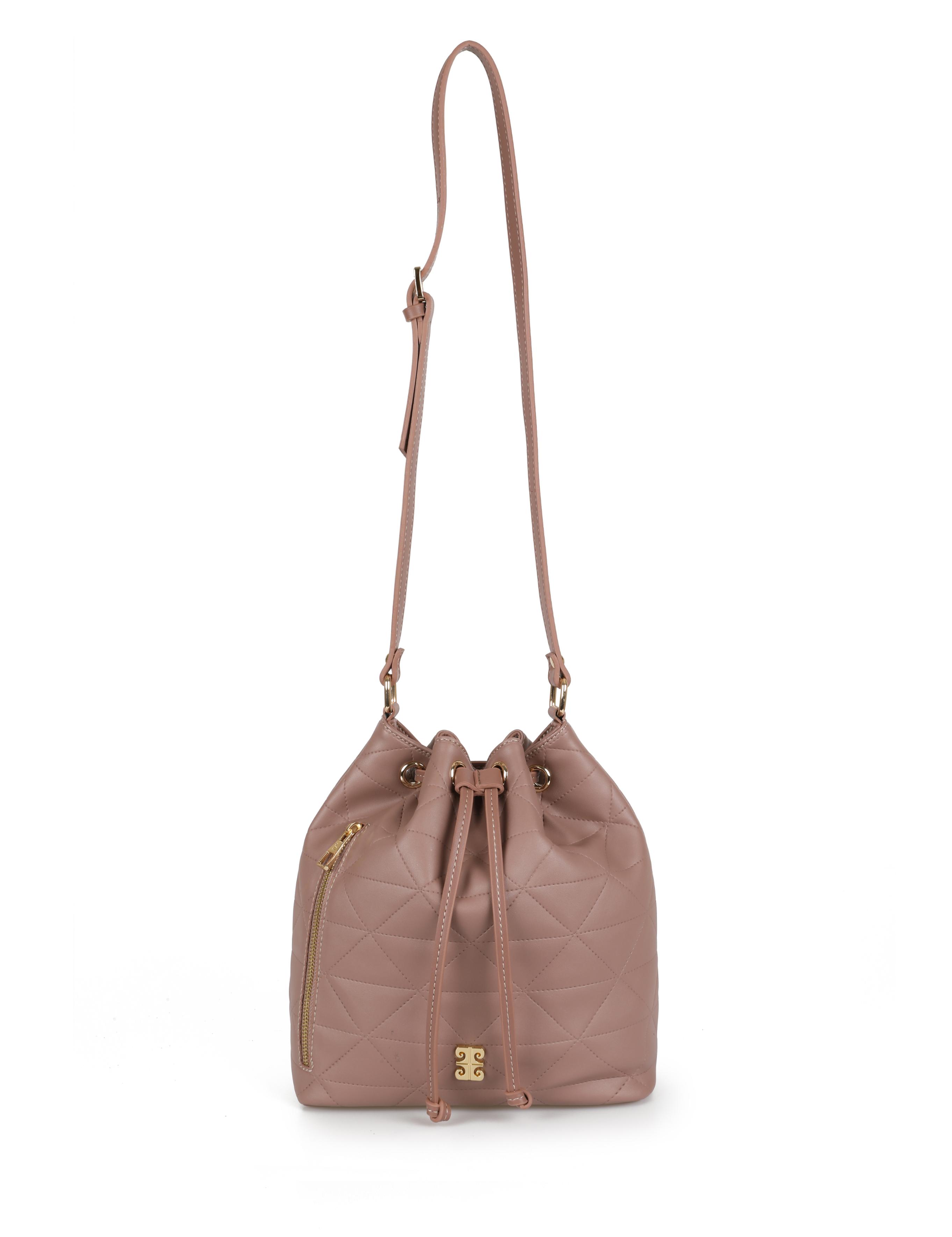 Gül Kurusu Büzgülü Çanta