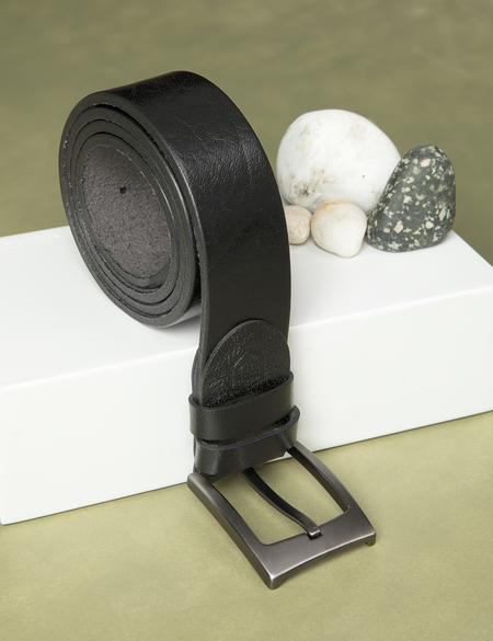 Siyah Denim Kemer - 50249398004