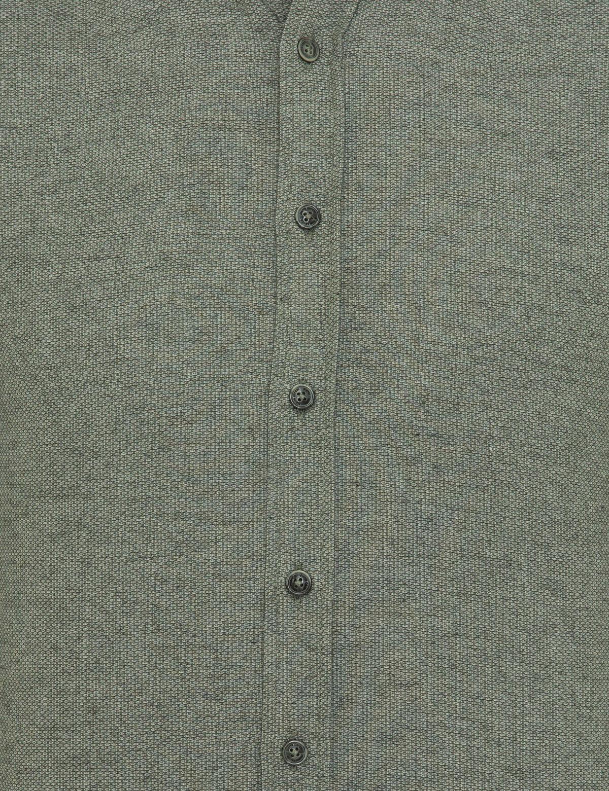 Yeşil Slim Fit Uzun Kollu Gömlek - 50238794018