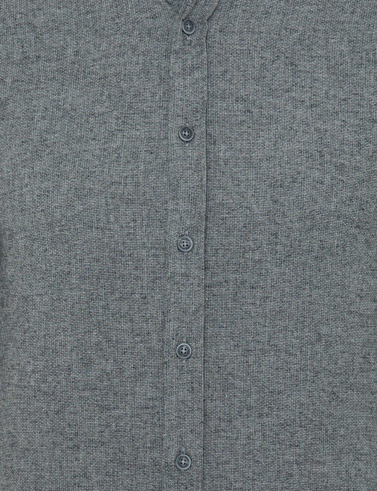 Gri Slim Fit Uzun Kollu Gömlek - 50238794020