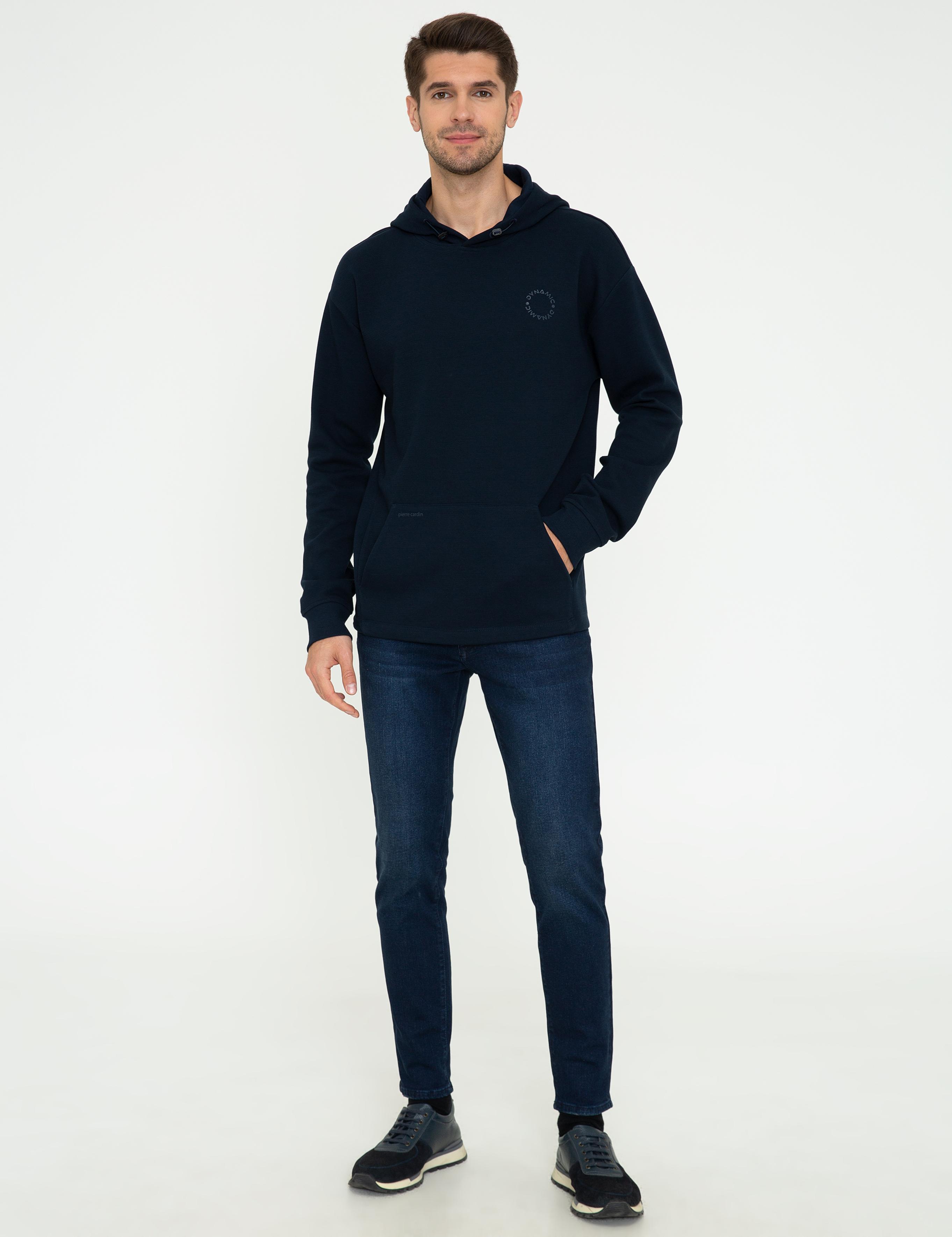Lacivert Comfort Fit Sweatshirt