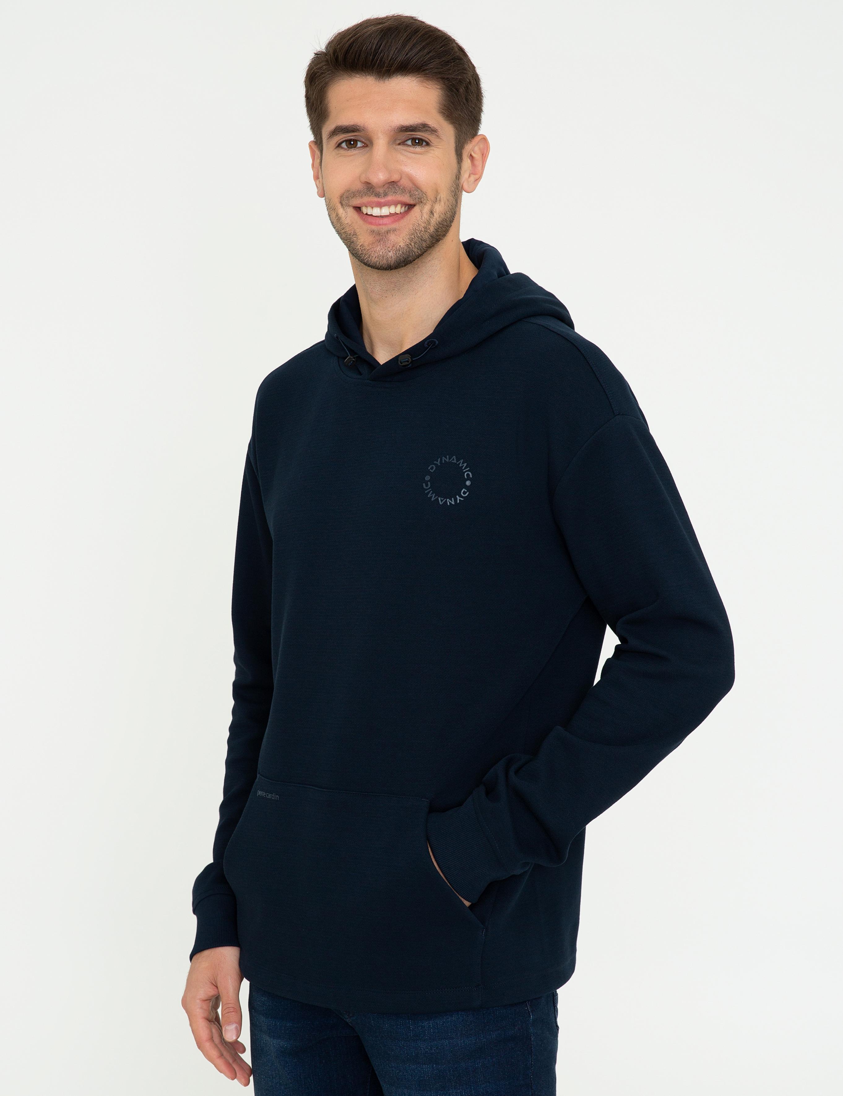 Lacivert Comfort Fit Sweatshirt