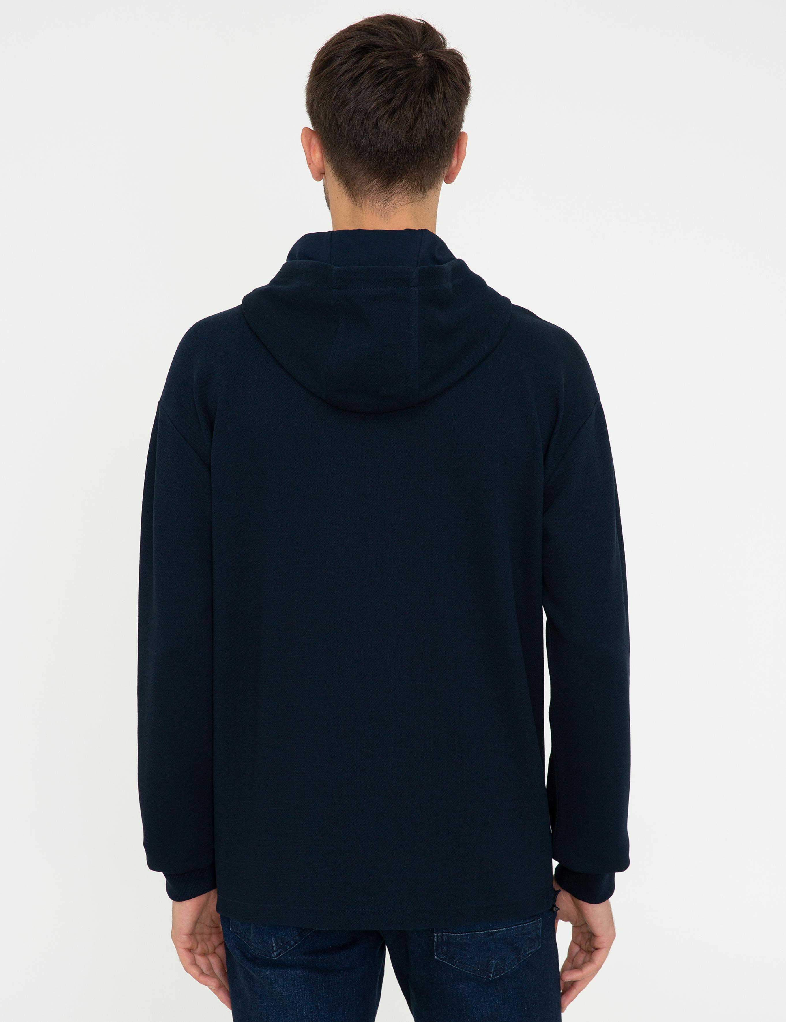 Lacivert Comfort Fit Sweatshirt