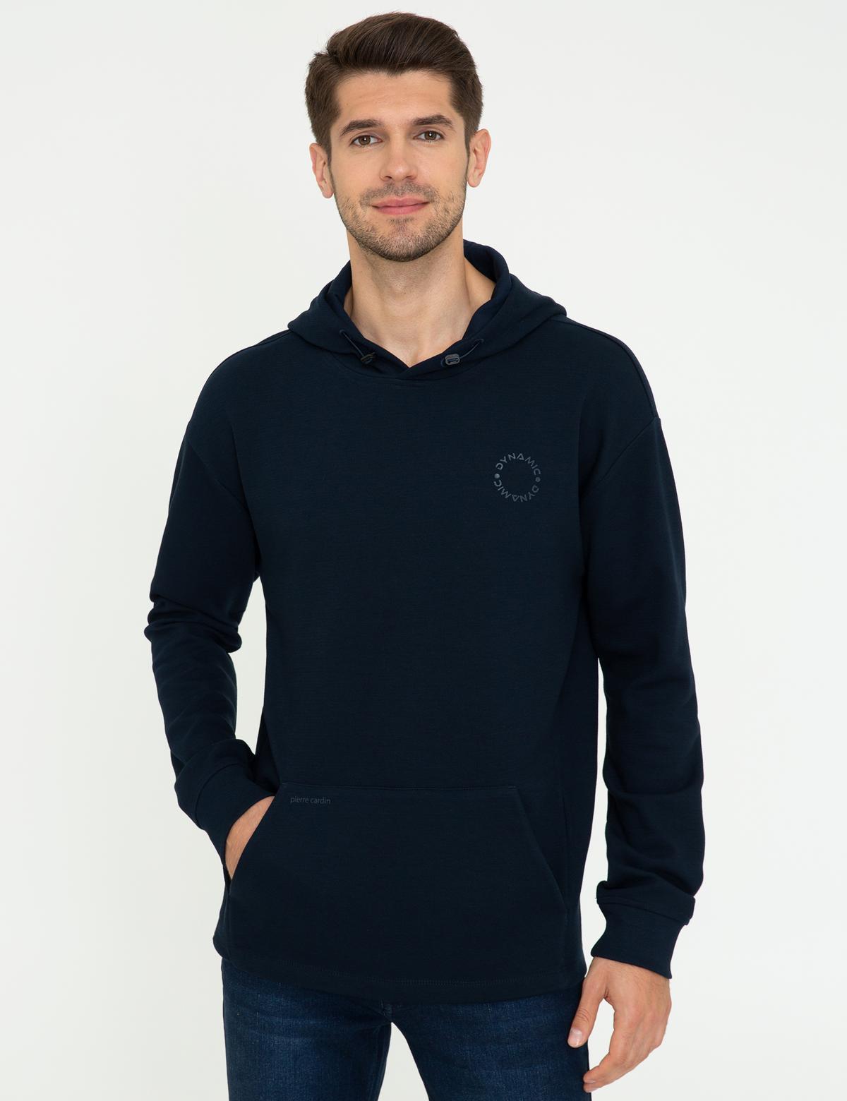 Lacivert Comfort Fit Sweatshirt