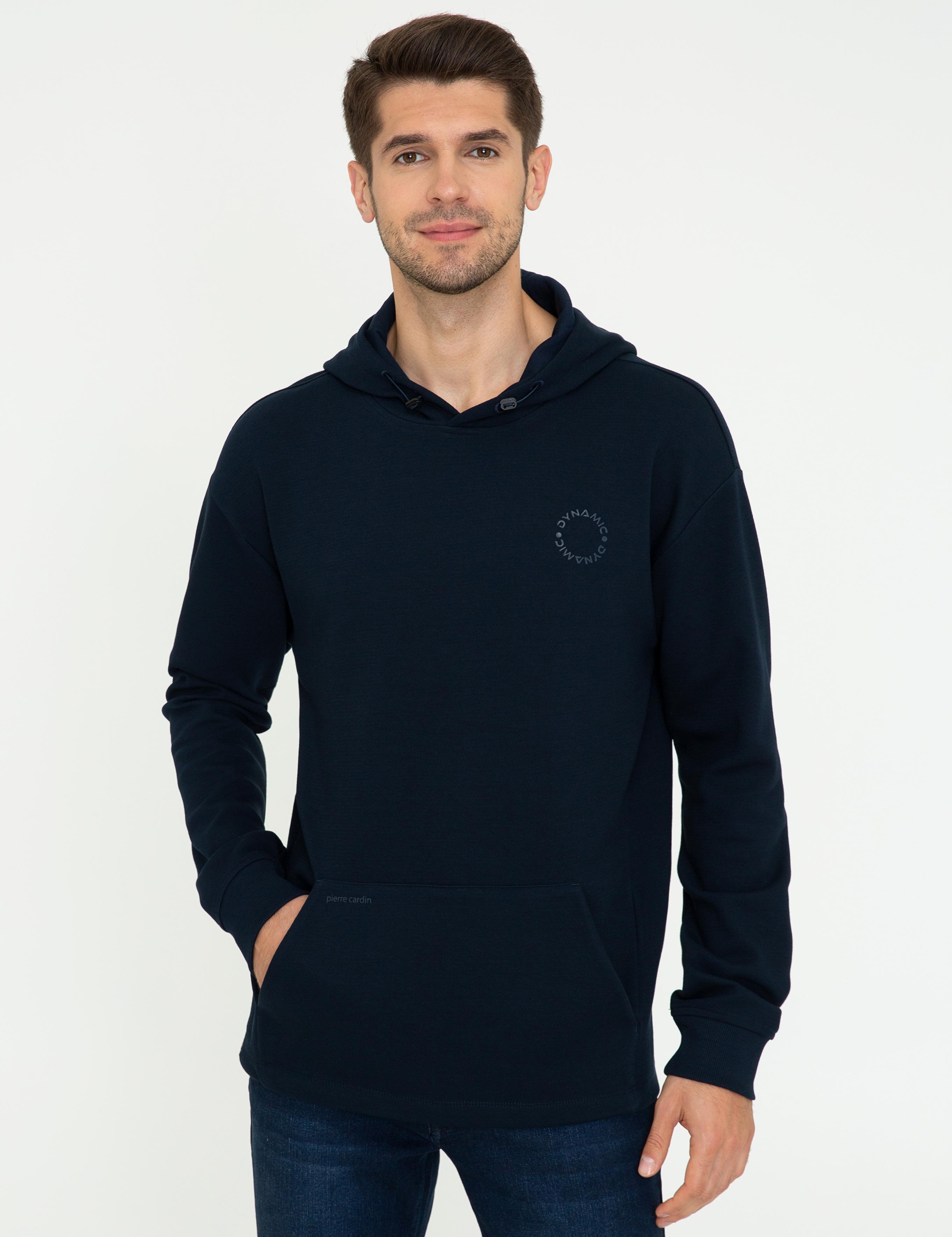Lacivert Comfort Fit Sweatshirt