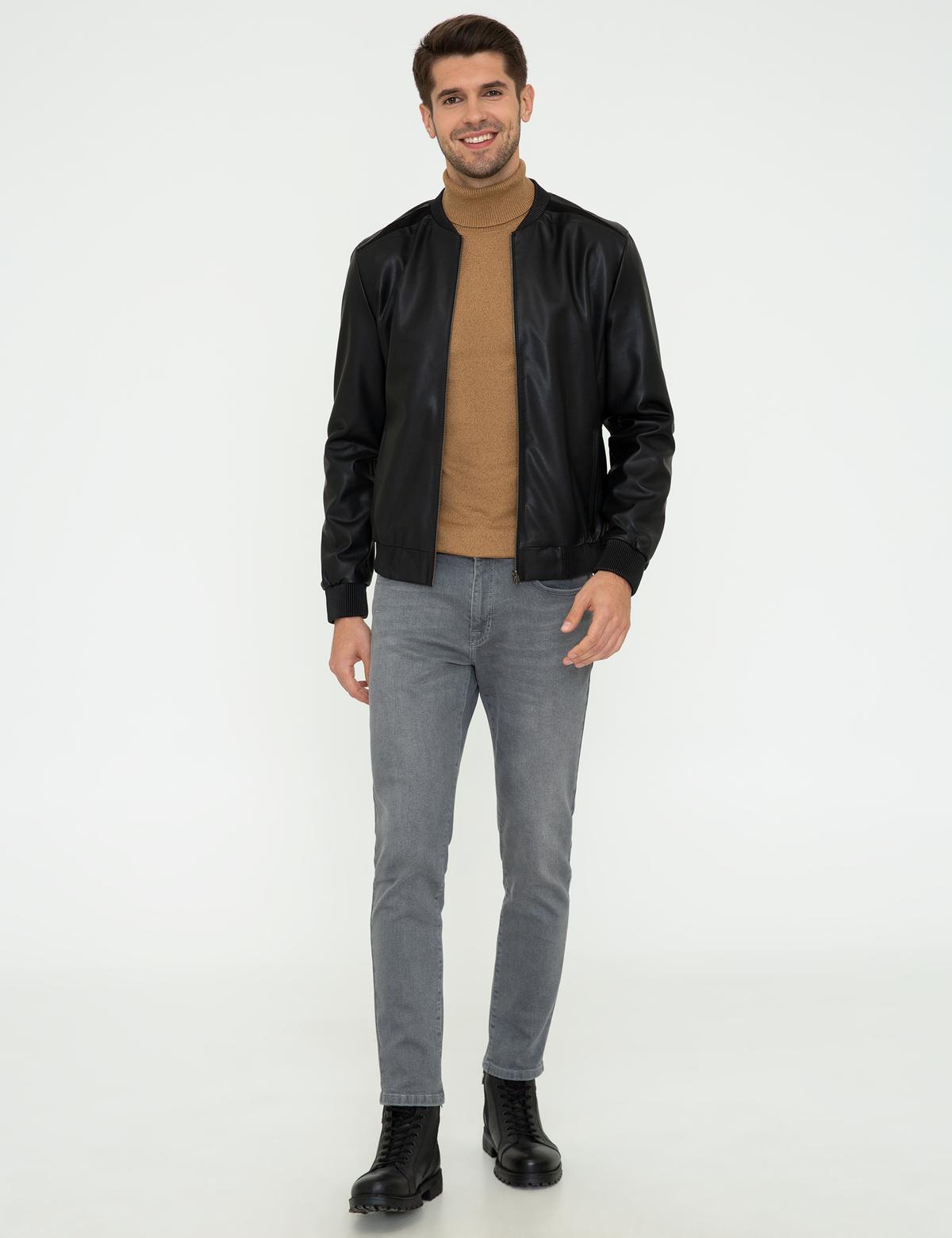 Siyah Deri Mont - 50250402006