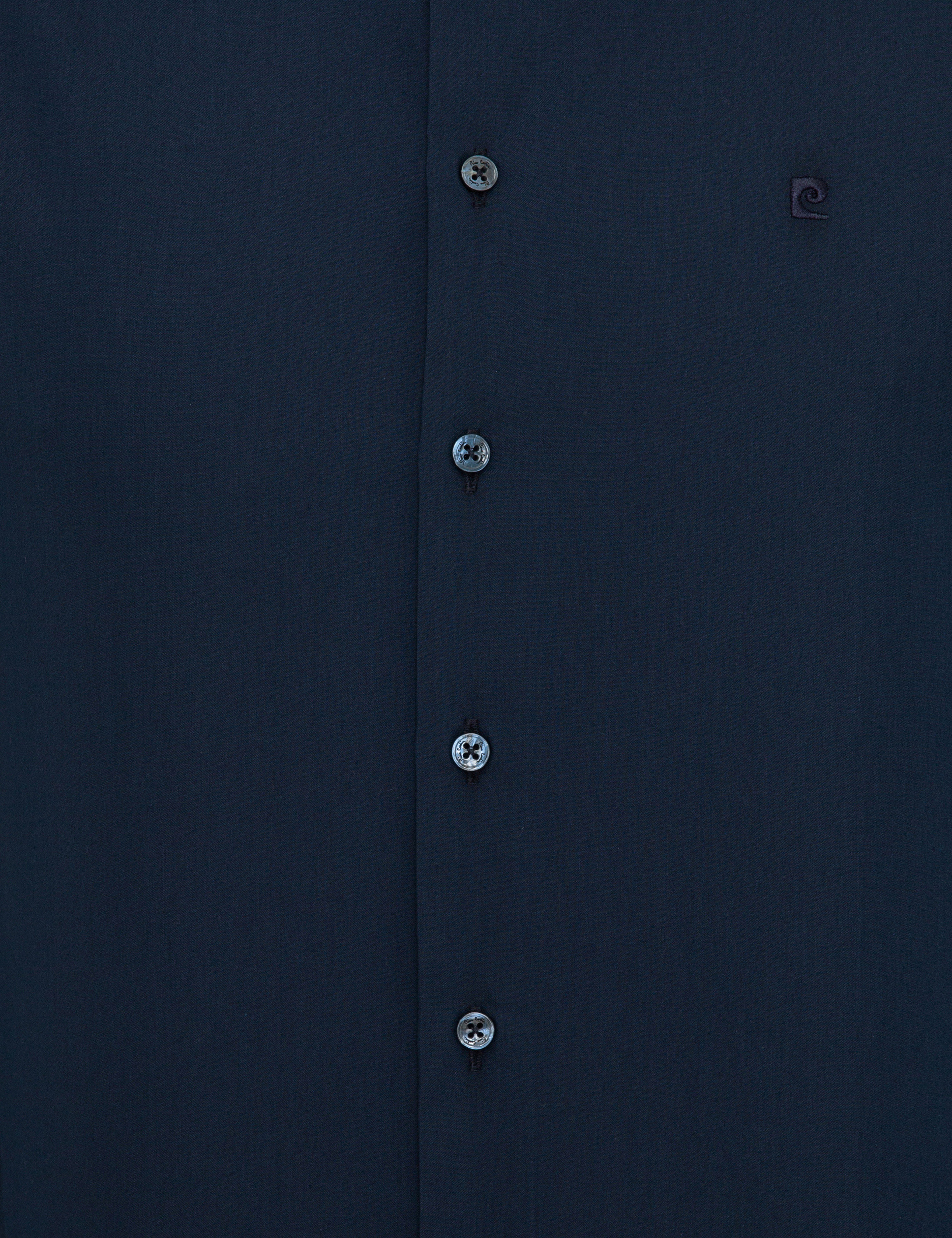 Lacivert Slim Fit Basic Gömlek