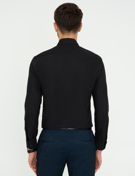 Siyah Slim Fit Basic Gömlek - 50248045021