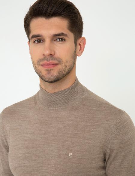 Taş Regular Fit Yarım Balıkçı Yaka Yün Karışımlı Basic Triko Kazak - 50236754143