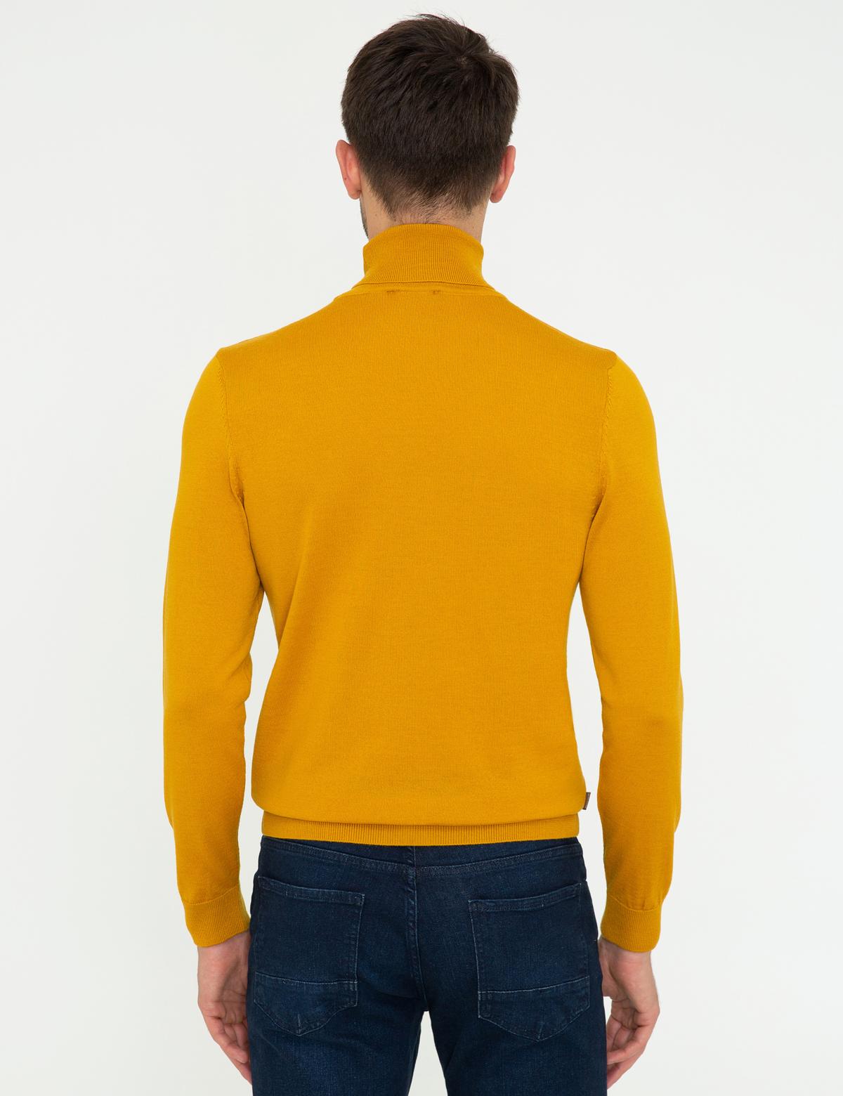 Safran Regular Fit Balıkçı Yaka Yün Karışımlı Basic Triko Kazak - 50237702104