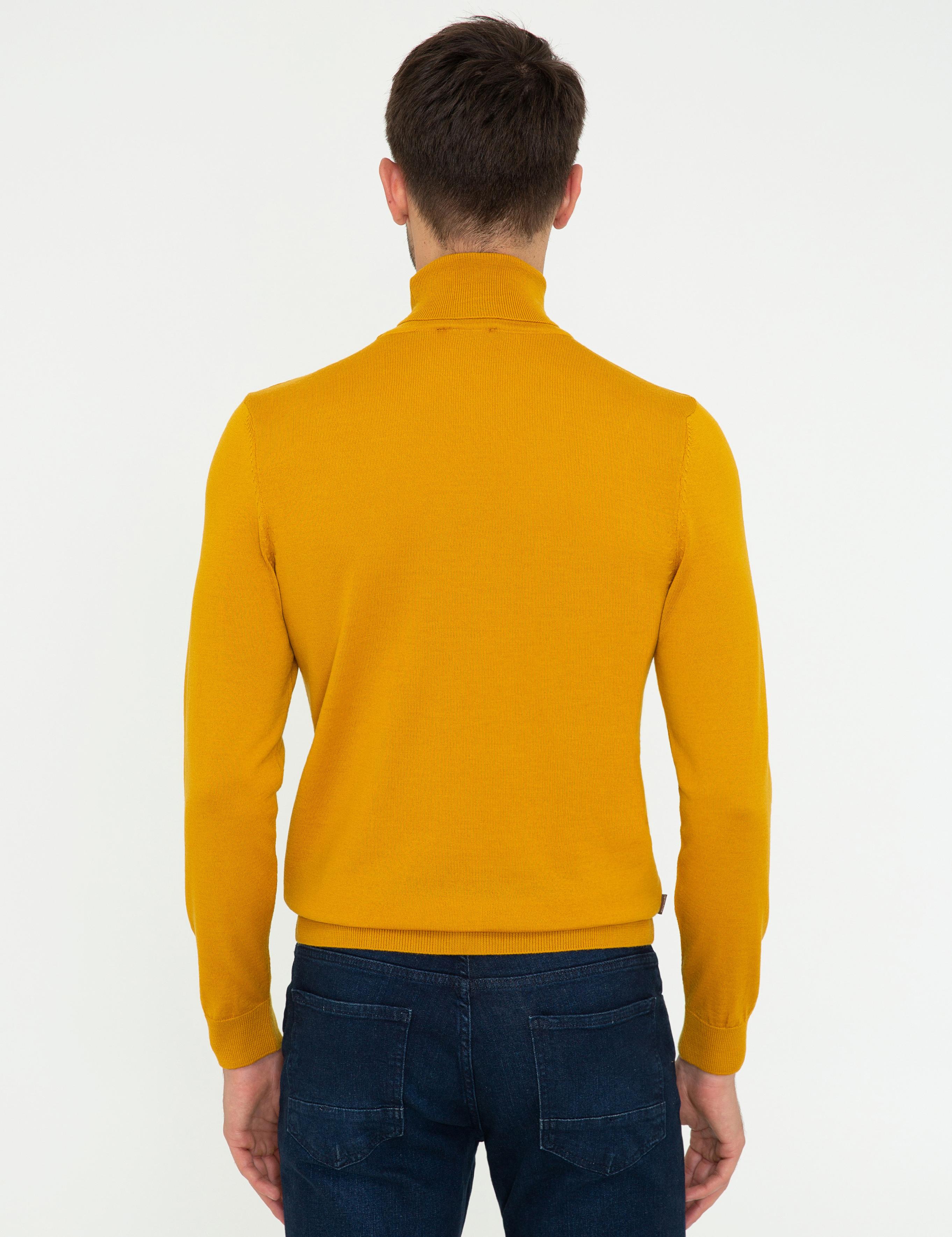 Safran Regular Fit Balıkçı Yaka Yün Karışımlı Basic Triko Kazak