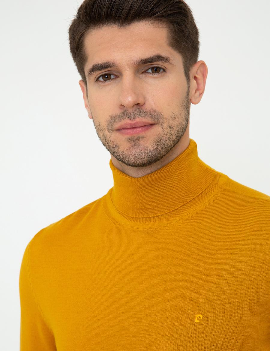 Safran Regular Fit Balıkçı Yaka Yün Karışımlı Basic Triko Kazak