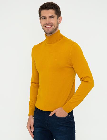 Safran Regular Fit Balıkçı Yaka Yün Karışımlı Basic Triko Kazak - 50237702104