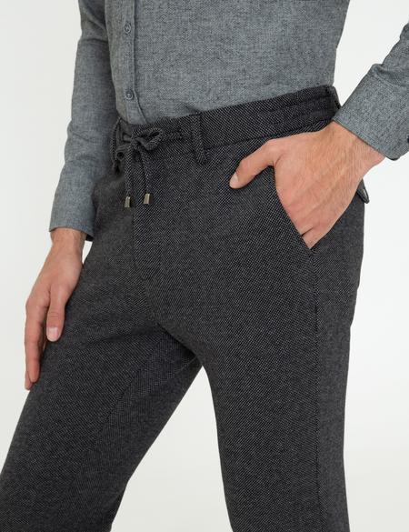 Antrasit Jogger Fit Kanvas Pantolon - 50245039029
