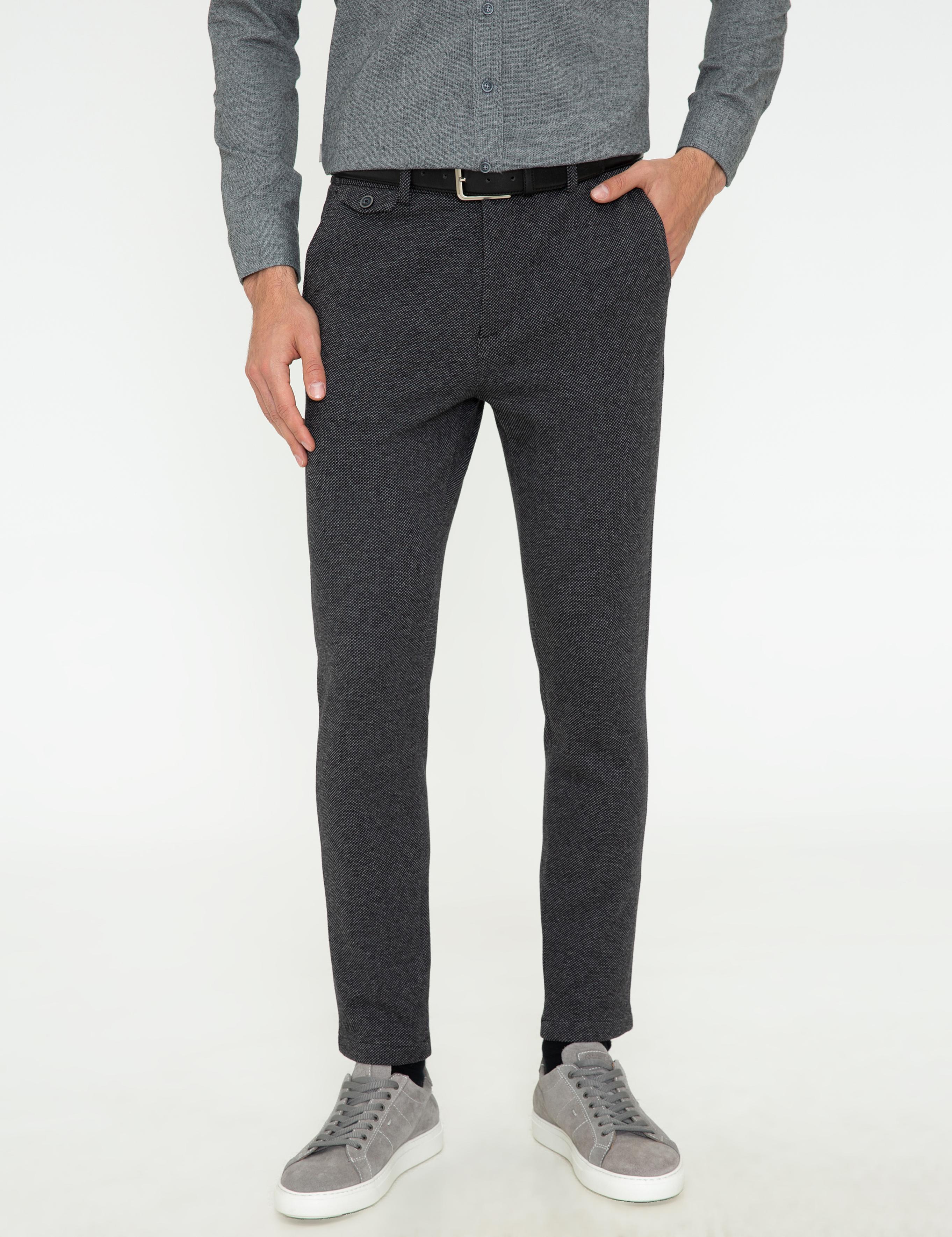 Antrasit Jogger Fit Kanvas Pantolon