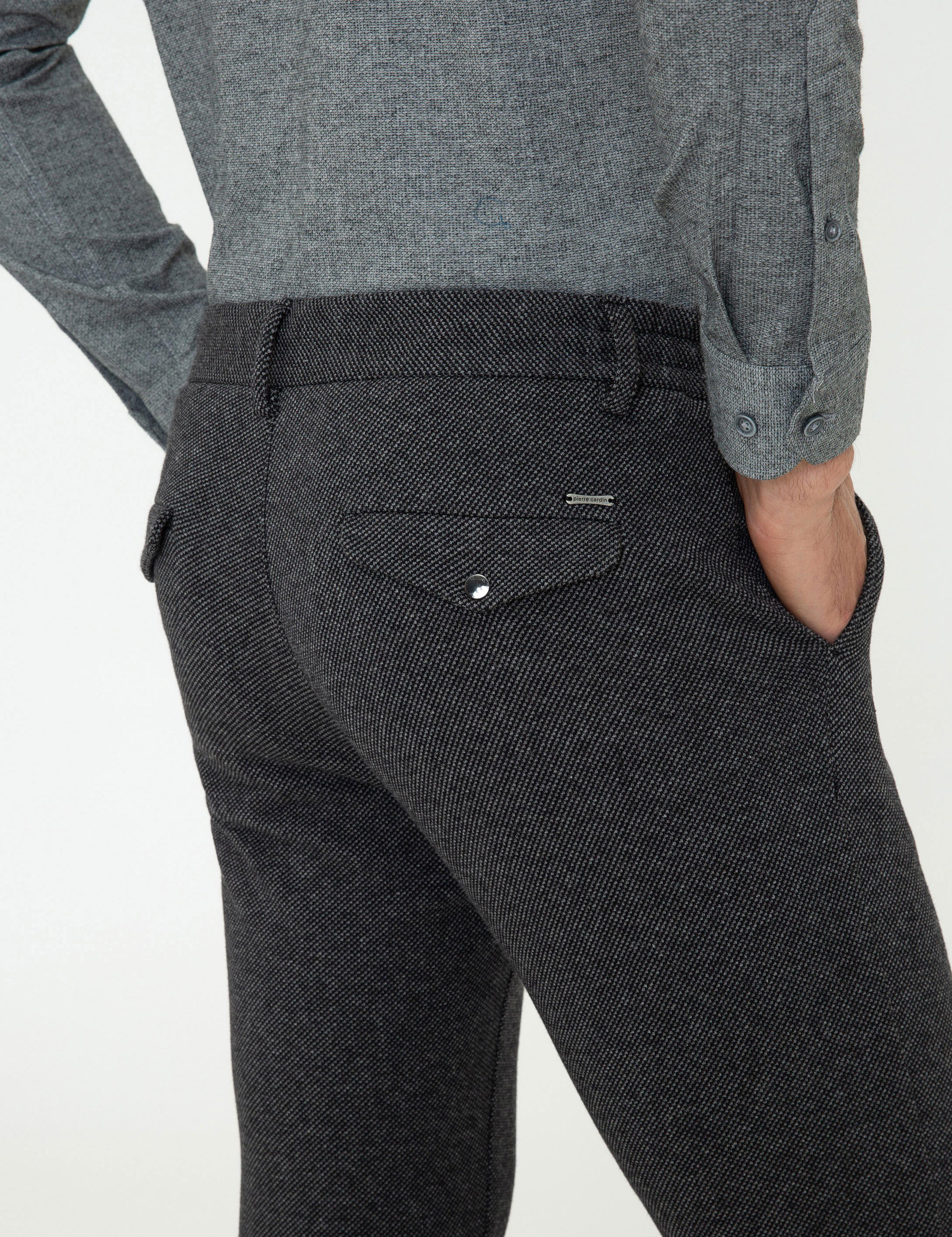 Antrasit Jogger Fit Kanvas Pantolon