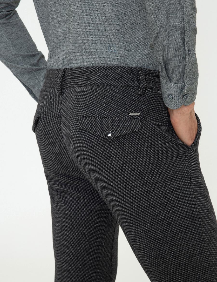 Antrasit Jogger Fit Kanvas Pantolon