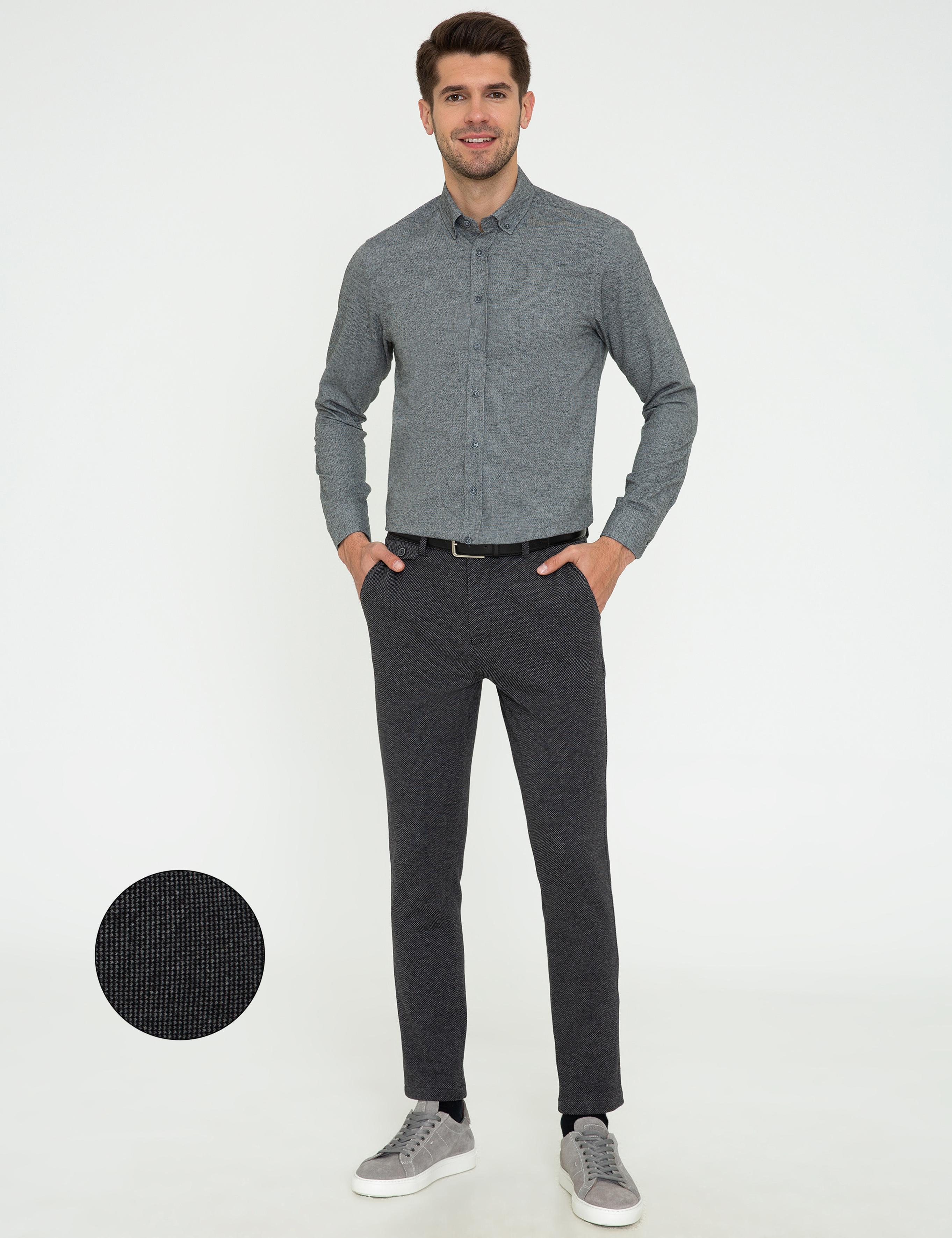 Antrasit Jogger Fit Kanvas Pantolon