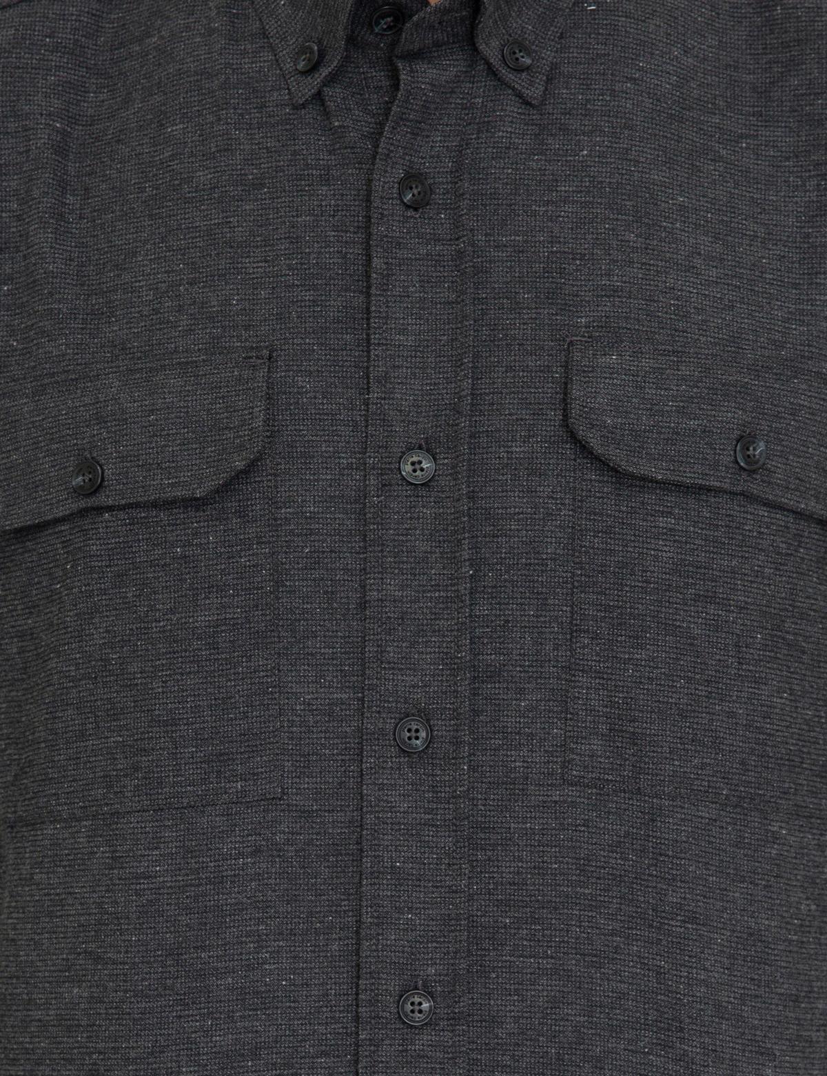 Siyah Comfort Fit Uzun Kollu Gömlek - 50238825034