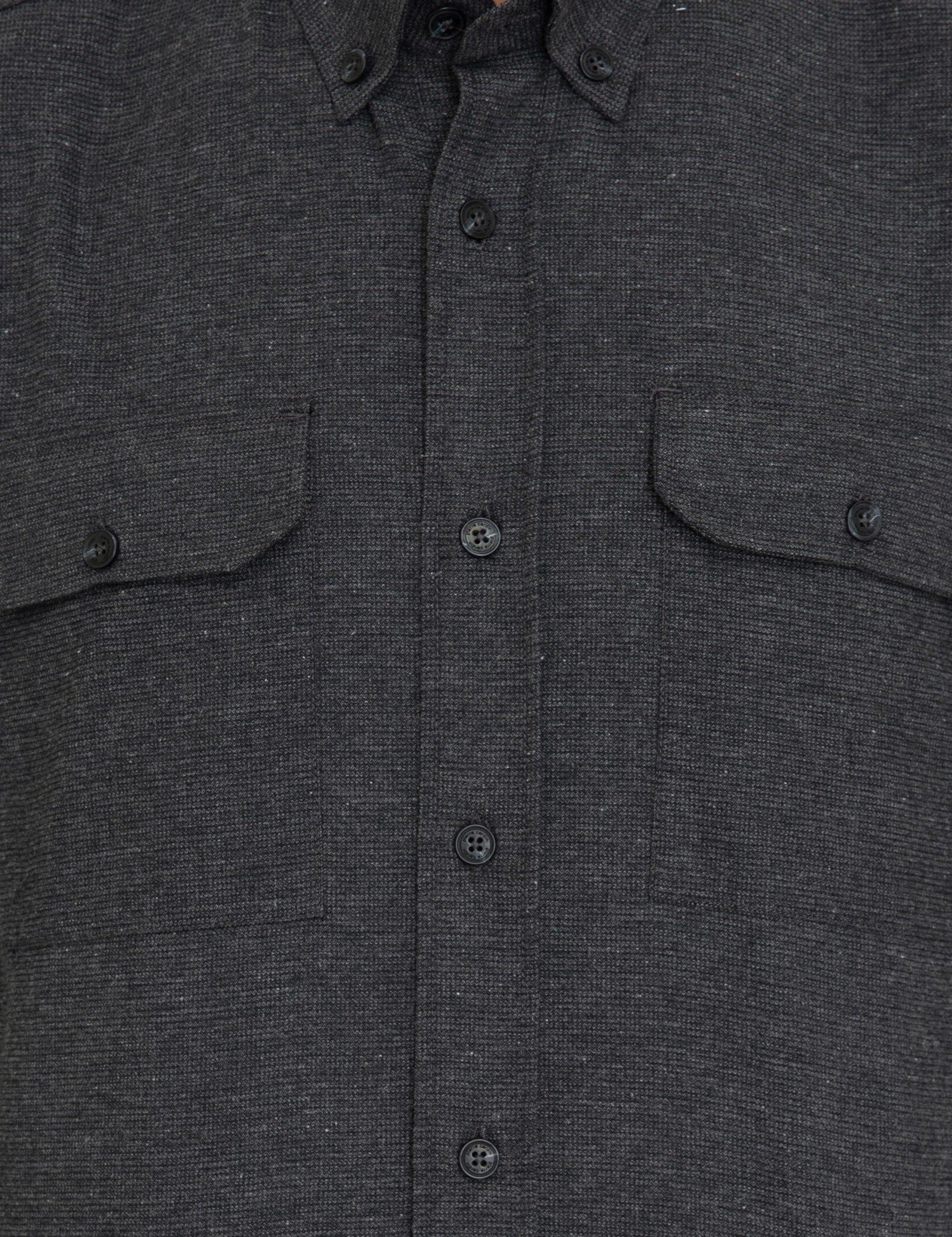 Siyah Comfort Fit Uzun Kollu Gömlek