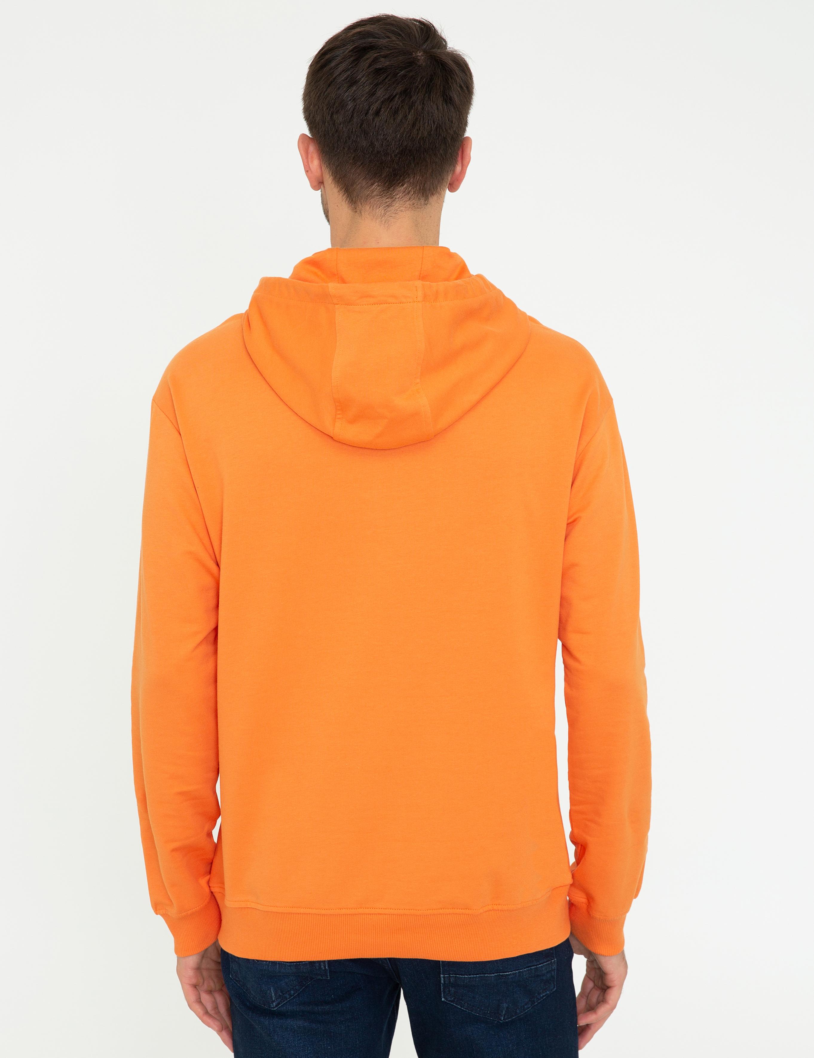 Turuncu Comfort Fit Sweatshirt