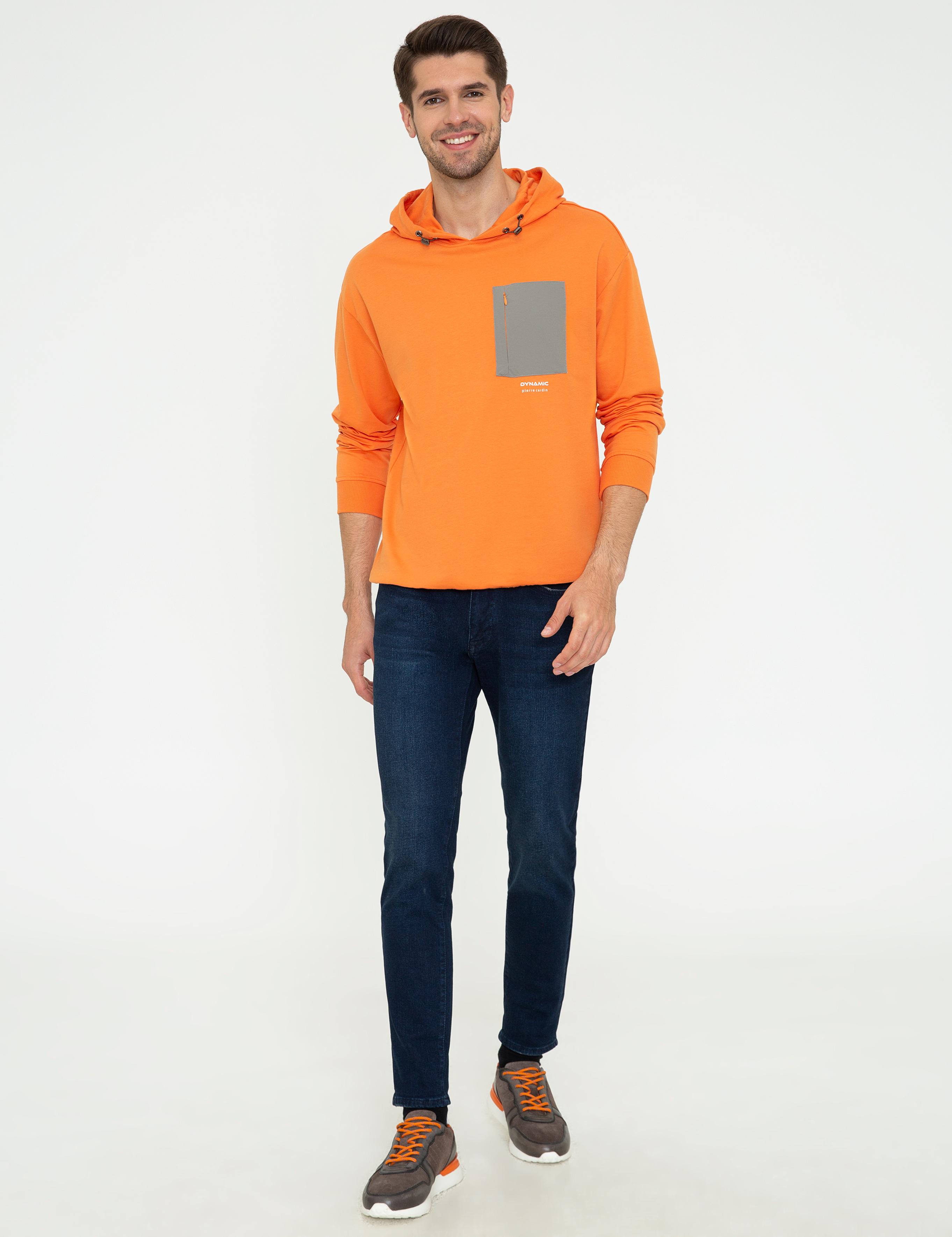 Turuncu Comfort Fit Sweatshirt
