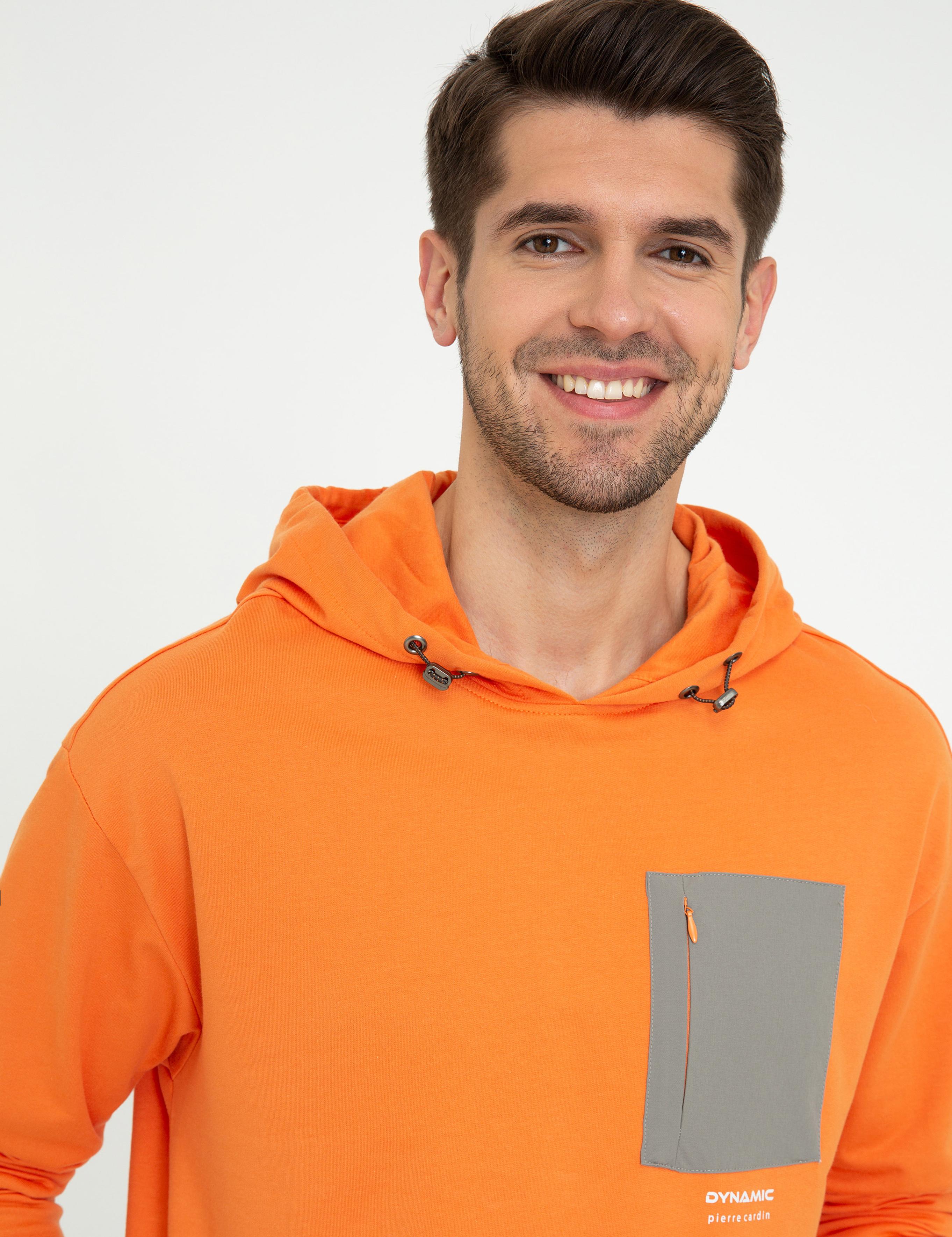 Turuncu Comfort Fit Sweatshirt