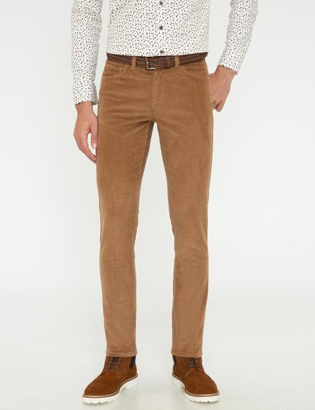 Taba Slim Fit Kadife Kanvas Pantolon - 50239895287