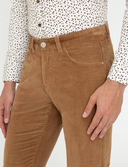 Taba Slim Fit Kadife Kanvas Pantolon - 50239895287