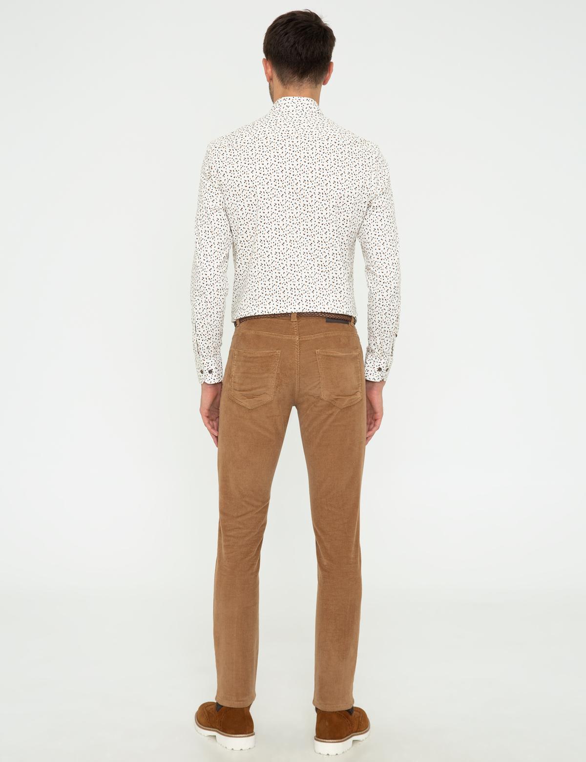 Taba Slim Fit Kadife Kanvas Pantolon - 50239895287