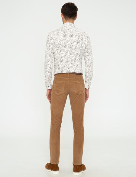 Taba Slim Fit Kadife Kanvas Pantolon - 50239895287