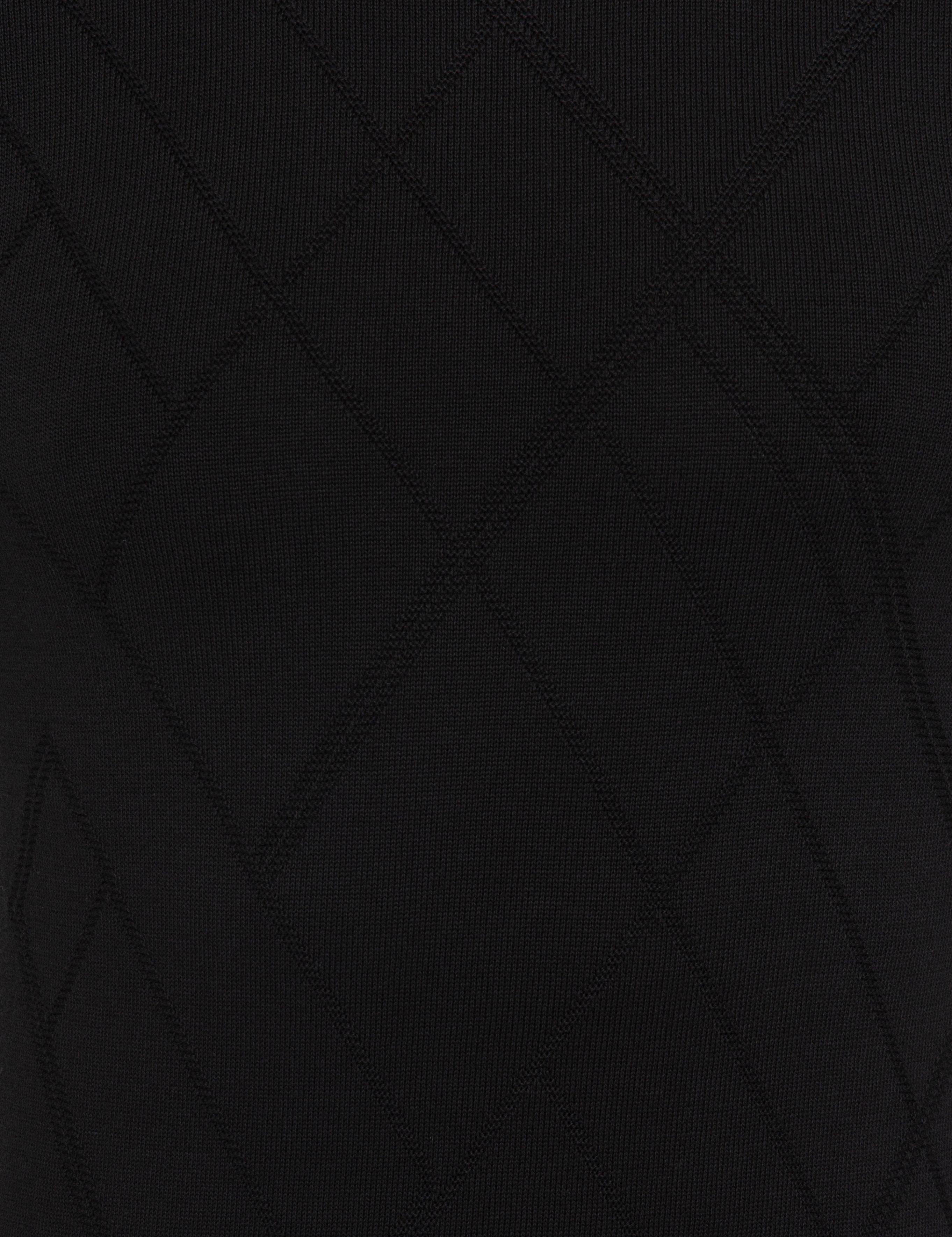 Siyah Slim Fit Bisiklet Yaka Triko Kazak