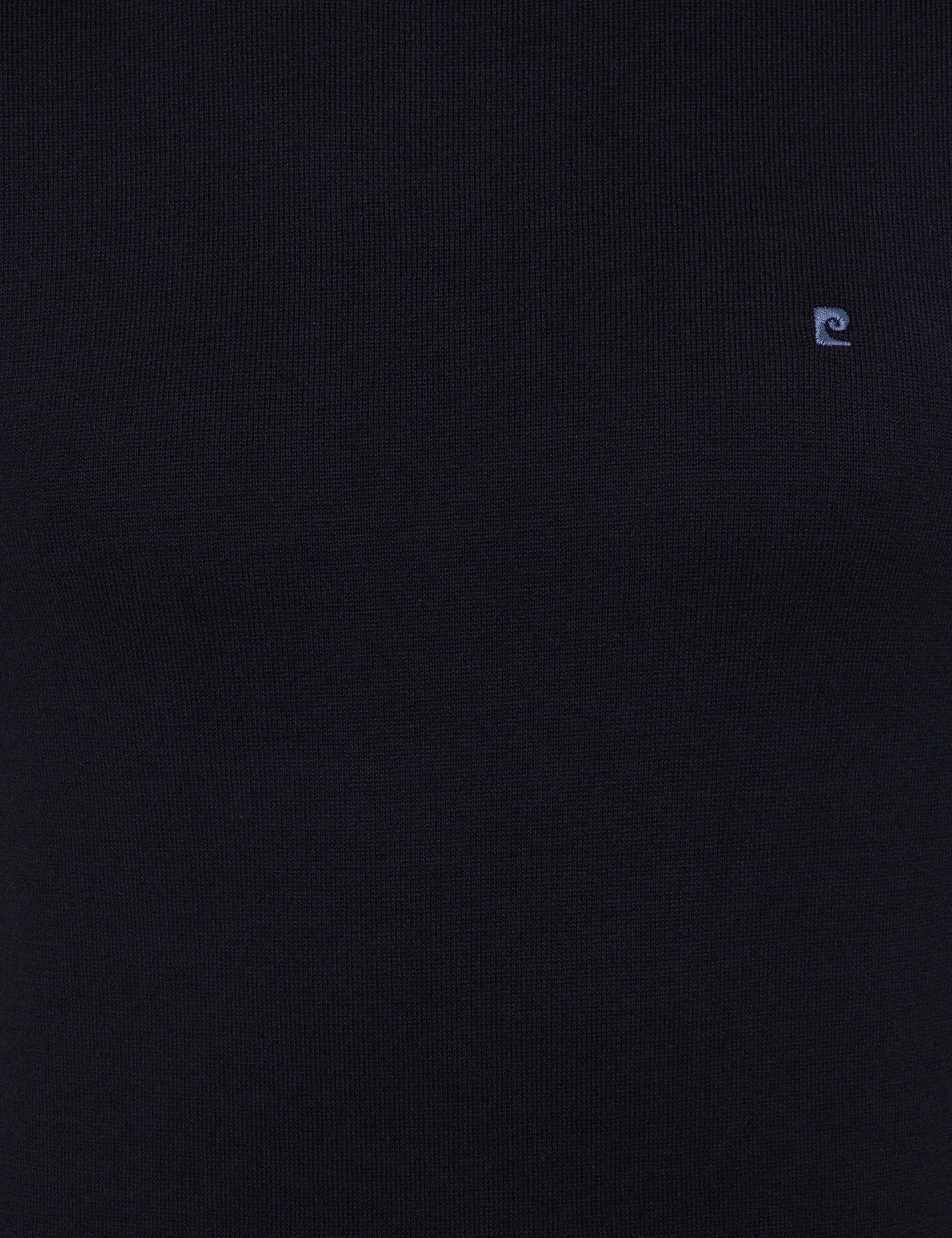 Lacivert Slim Fit Balıkçı Yaka Basic Triko Kazak - Image 6