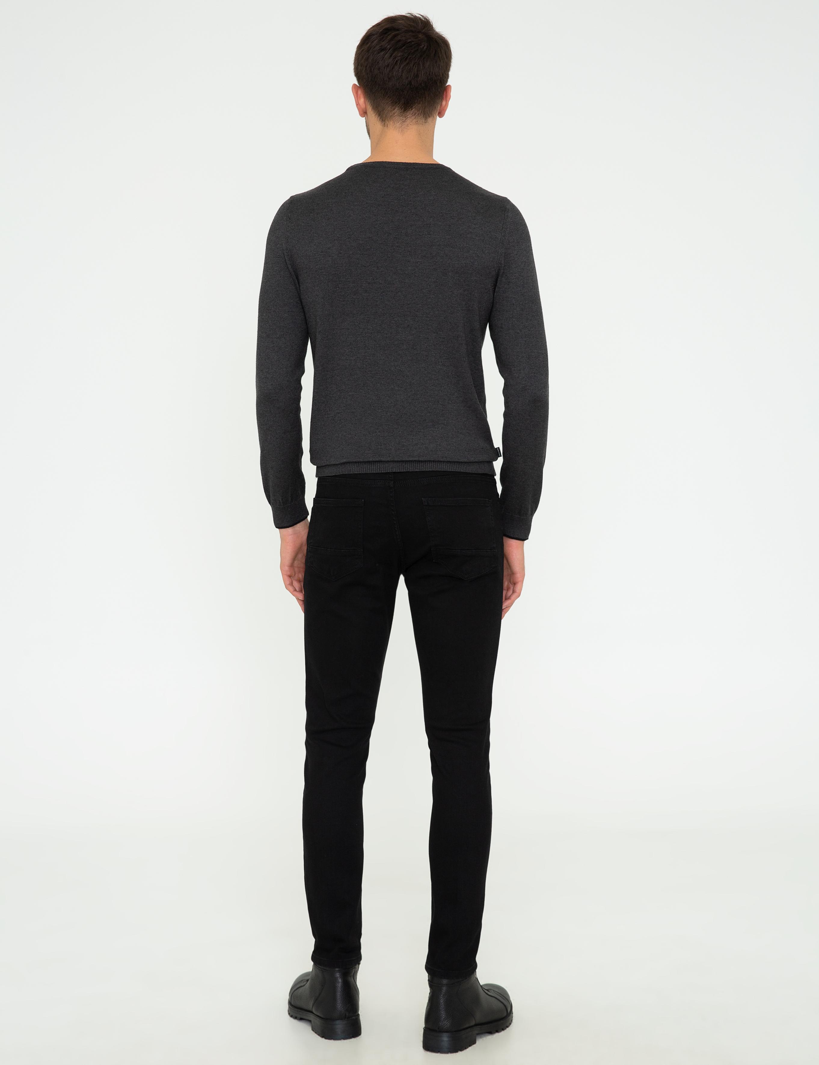 Siyah Slim Fit Denim Pantolon