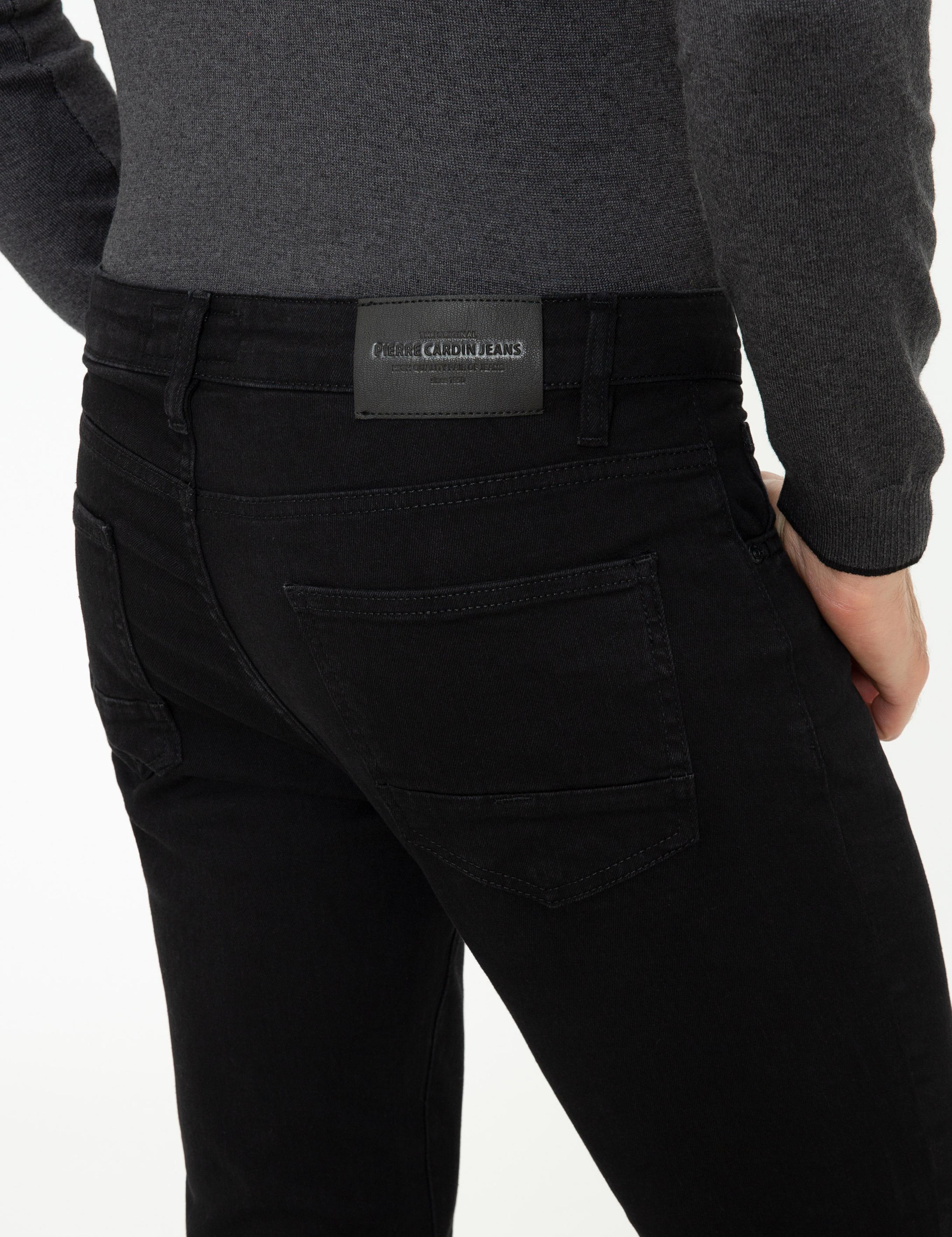 Siyah Slim Fit Denim Pantolon