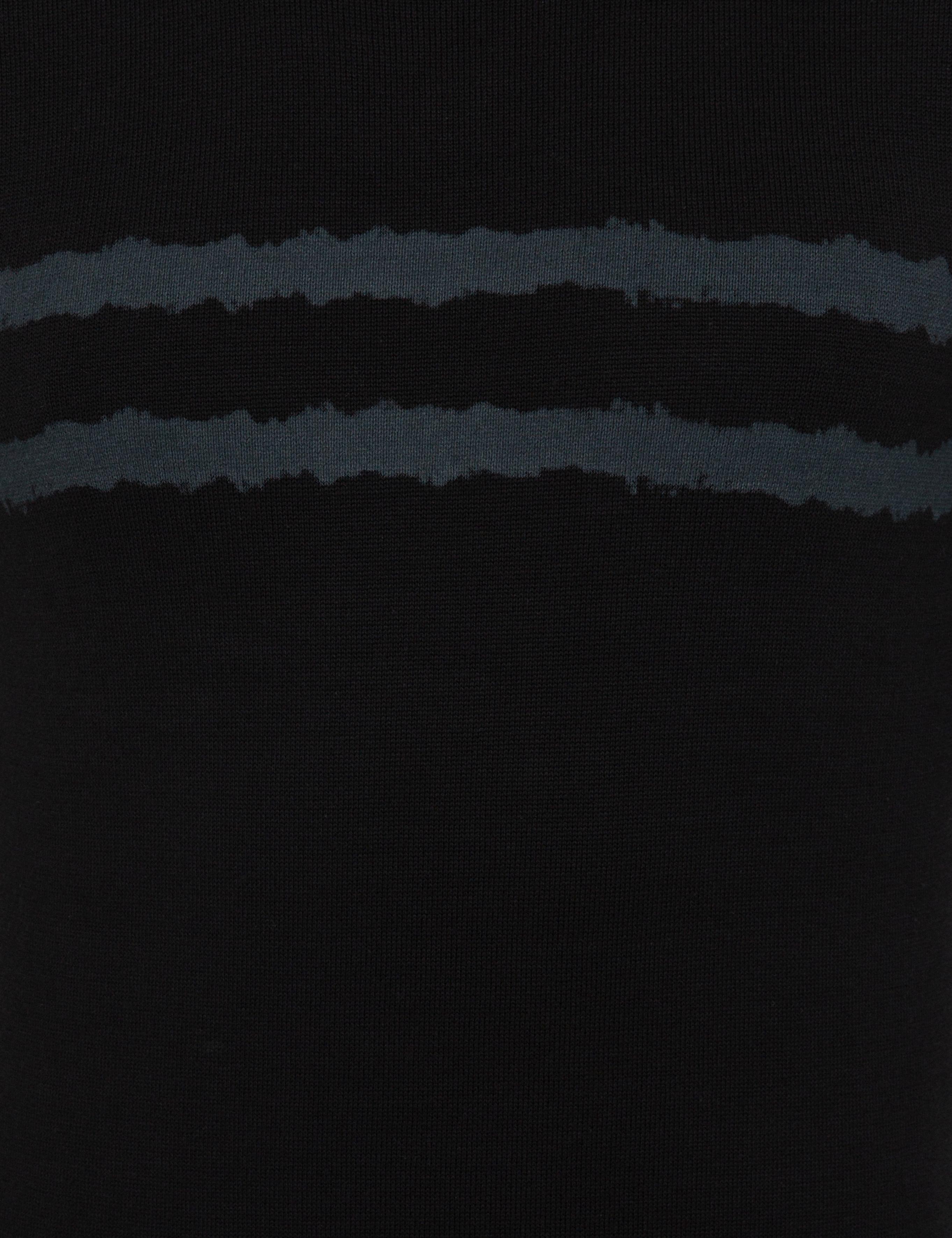 Siyah Slim Fit Bisiklet Yaka Triko Kazak