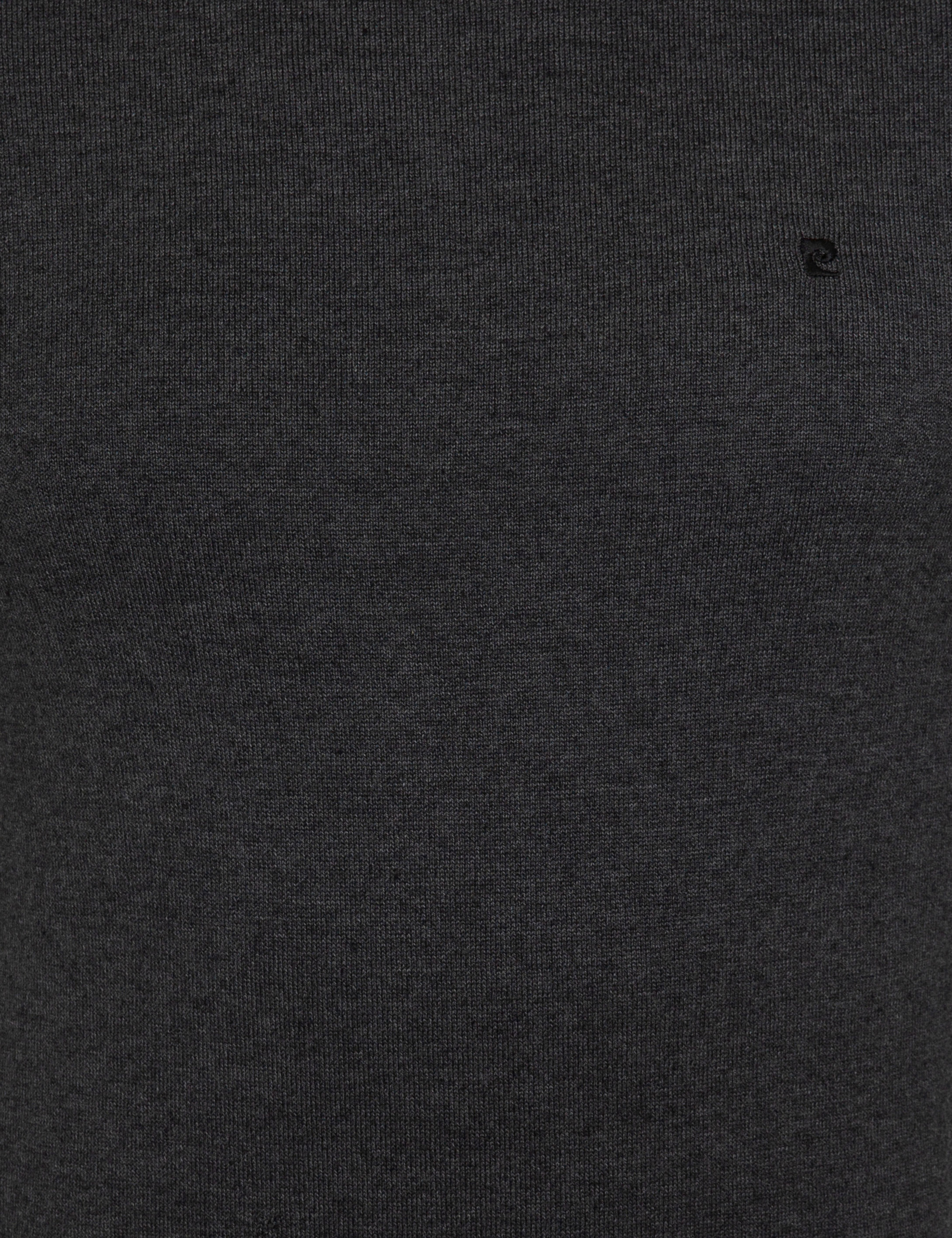 Antrasit Melanj Slim Fit Bisiklet Yaka Basic Triko Kazak - Image 6