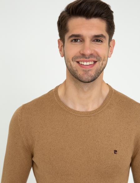 Camel Melanj Slim Fit Bisiklet Yaka Basic Triko Kazak - 50248582088