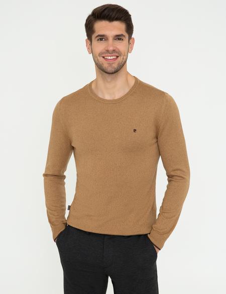 Camel Melanj Slim Fit Bisiklet Yaka Basic Triko Kazak - 50248582088